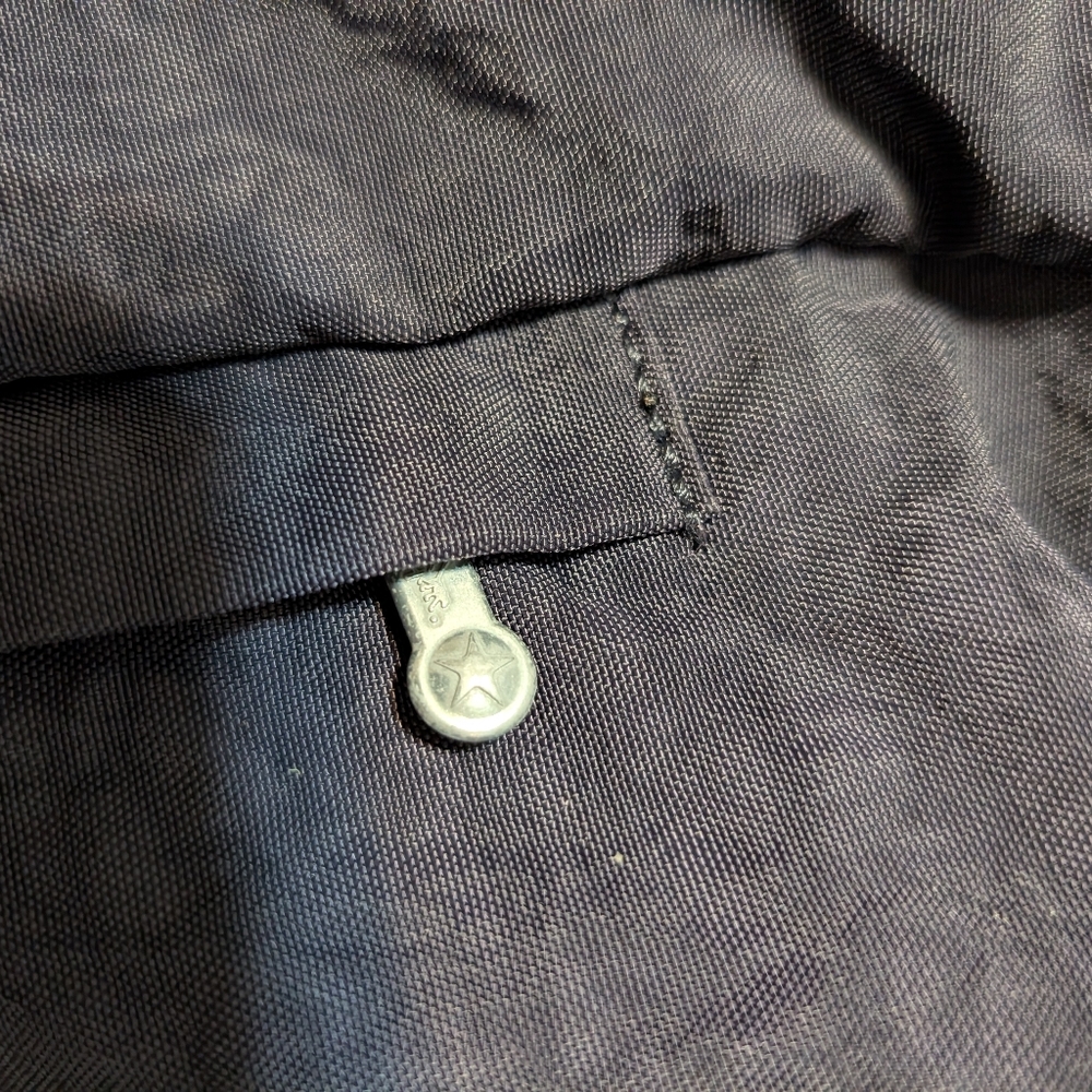 Vintage Kipling Drawstring Flap Backpack Bag Zip … - image 7